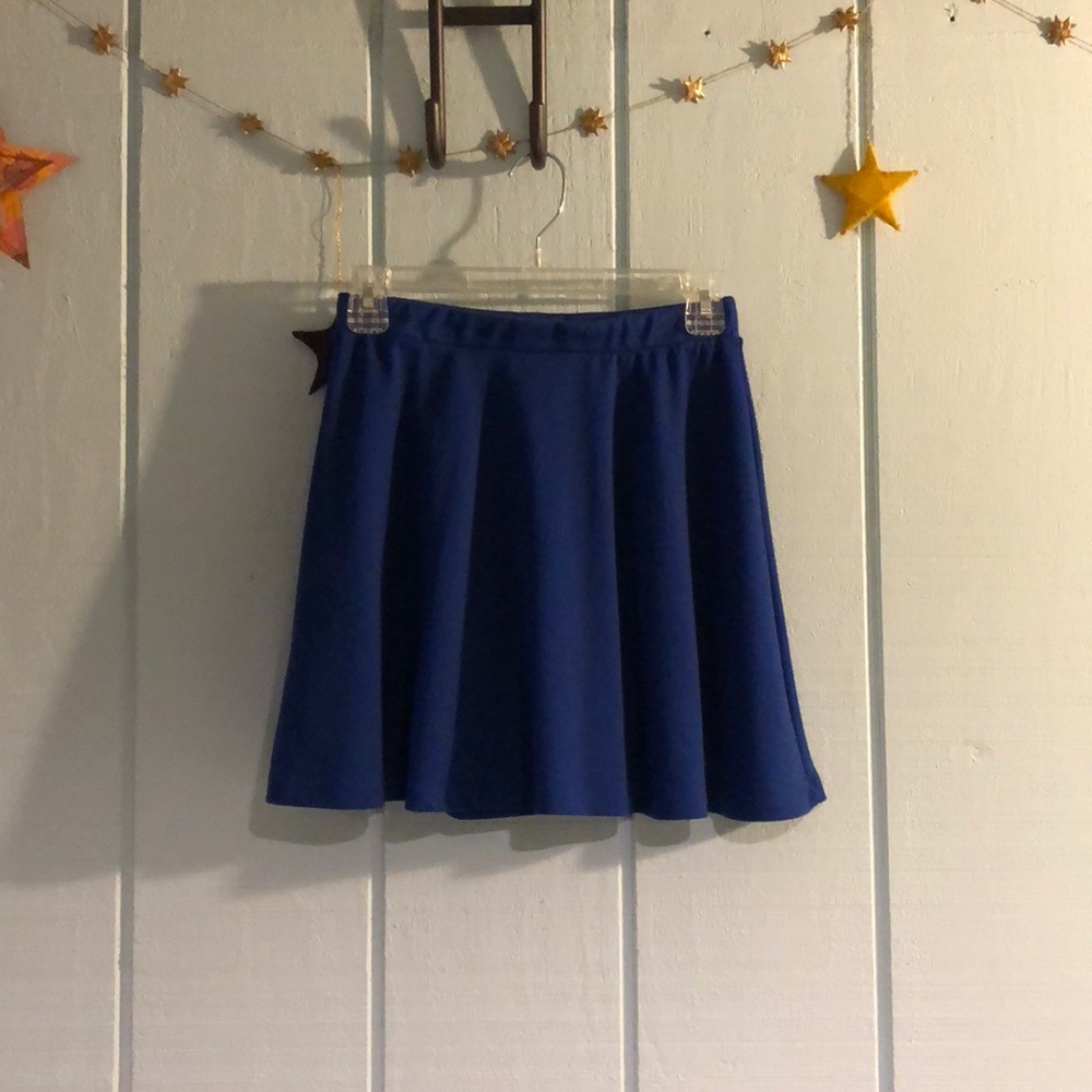 Blue skater skirt